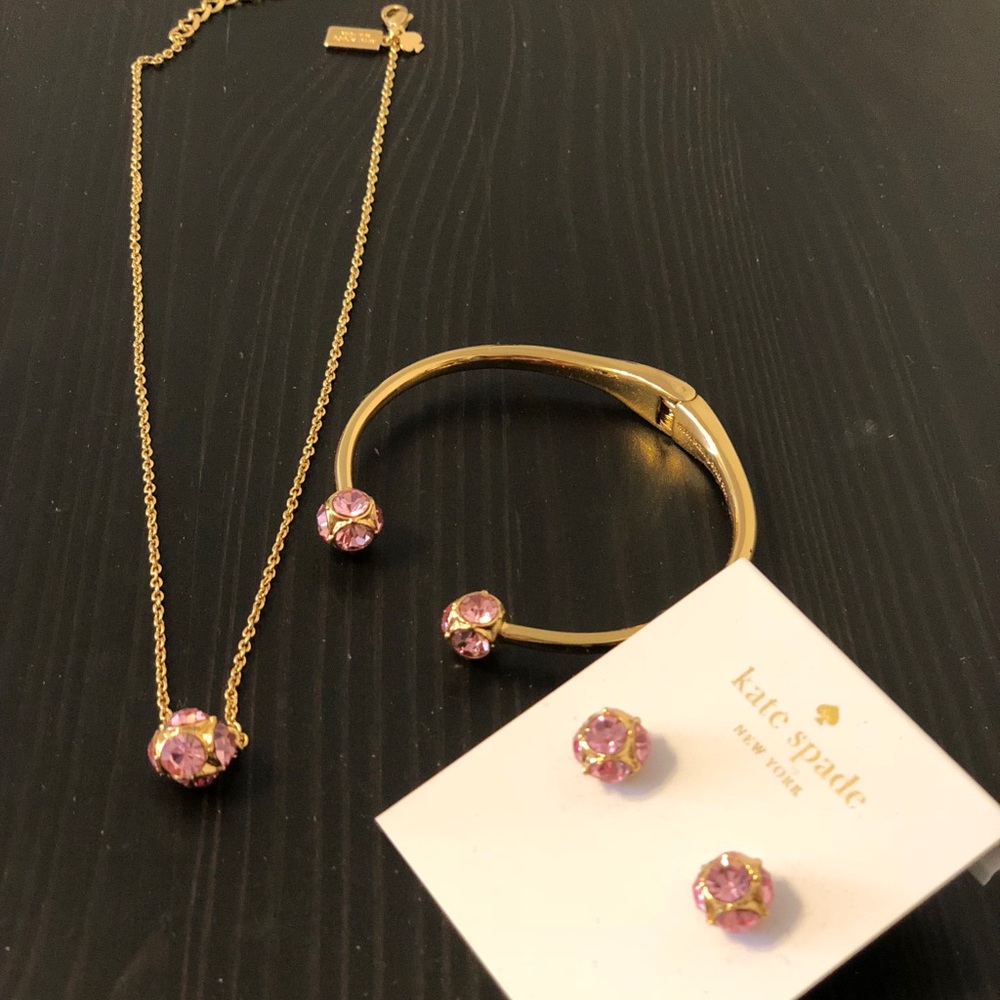 Kate Spade Matching necklace, earrings, bracelet